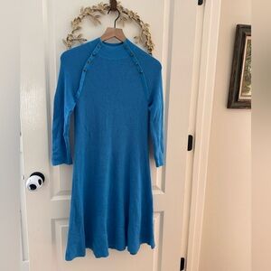 Ann Taylor Blue Sweater Dress